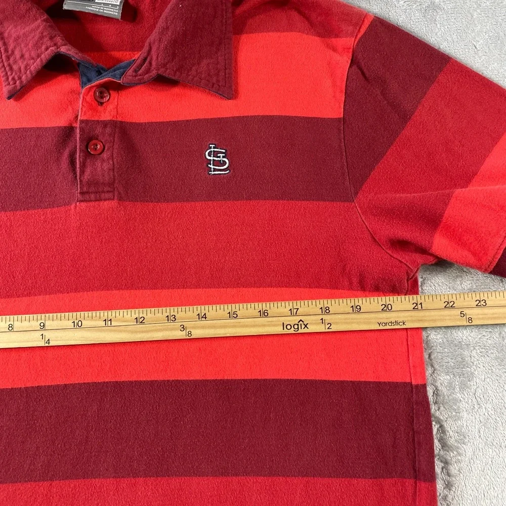ST Louis‎ Cardinals Nike Polo Shirt Mens Large Red Baseball MLB Vintage